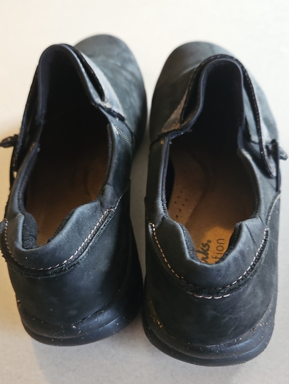 Clarks Roseville Dot Slip On Black Shoes - Picture 5 of 14